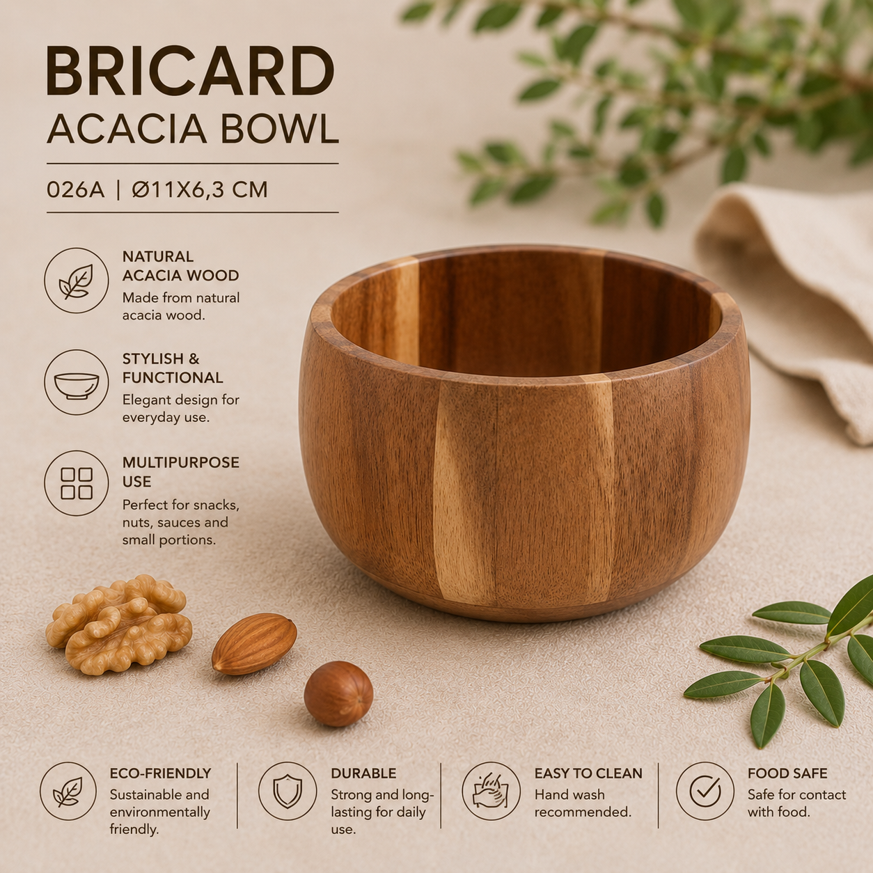 Bricard Akasya Kase 026A | Ø11x6,3 CM