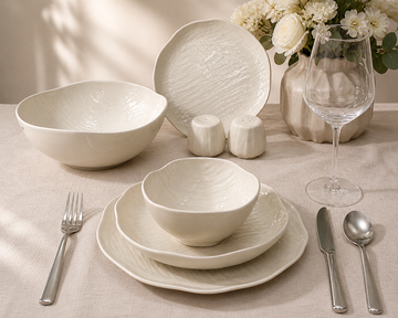 Kadoland Clover Beige 27-delige Serviesset / 6 personen