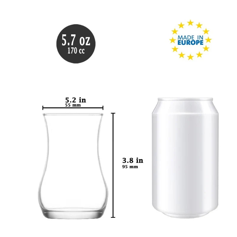 Lav Eva 6 Kişilik Çay Bardağı 170 ml