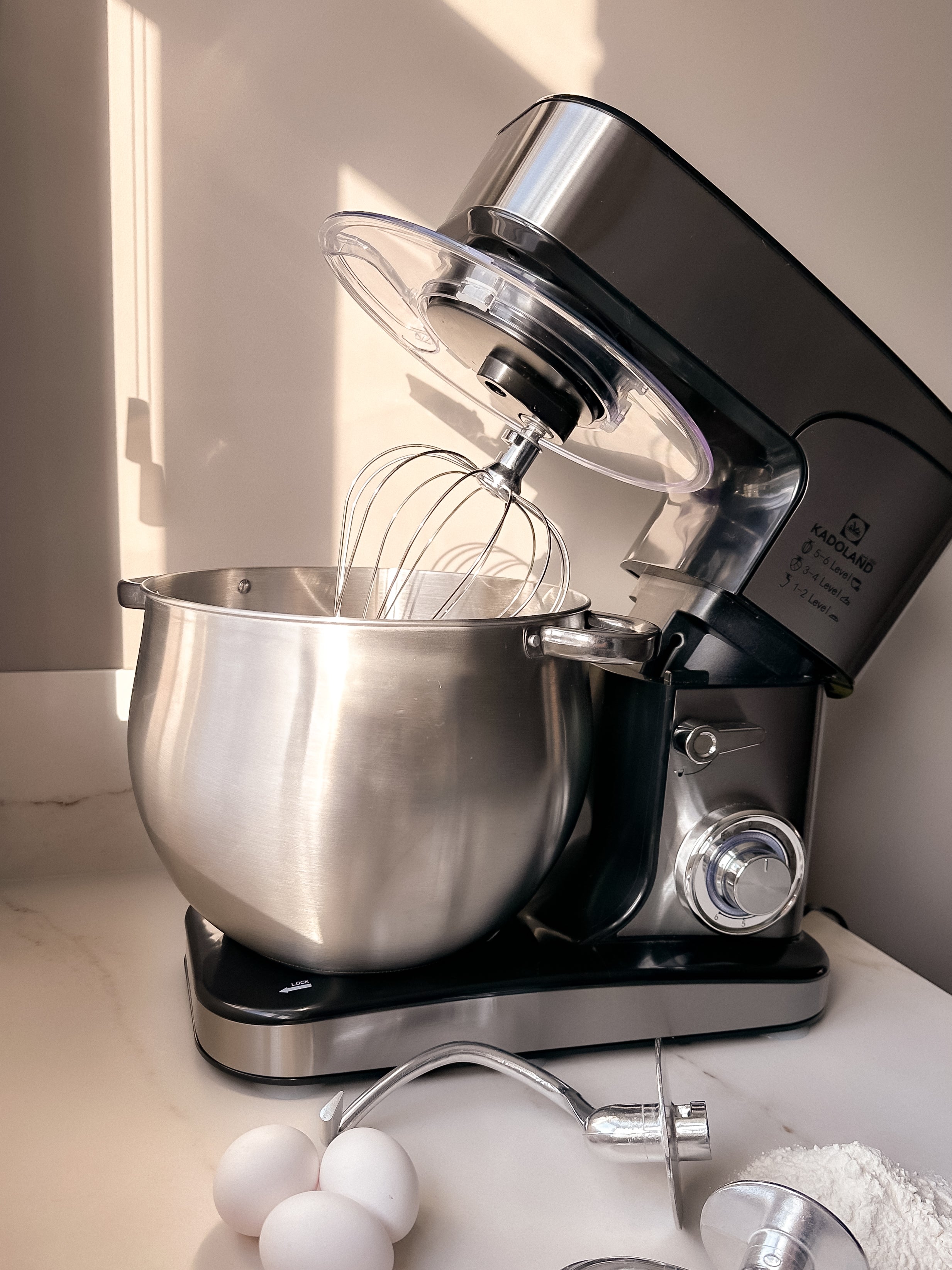 Kadoland Super-Set – 12-Liter-Küchenmixer + Kadoland Fladenbacker | Elektrische Backplatte für Yufka und Katmer