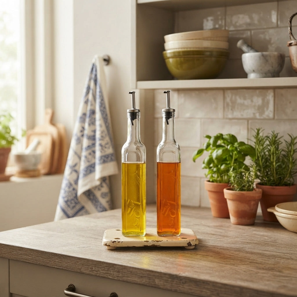 Paşabahçe 80229 Oliere e acetoiere "Homemade" – Set da 2 – 500 ml