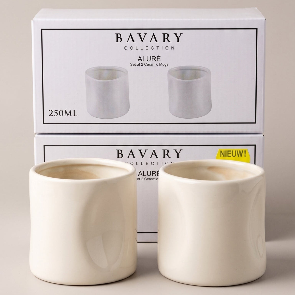 Bavary Aluré Seramik Kupa / Fincan Seti – 2 Parça (2 x 250 ml)
