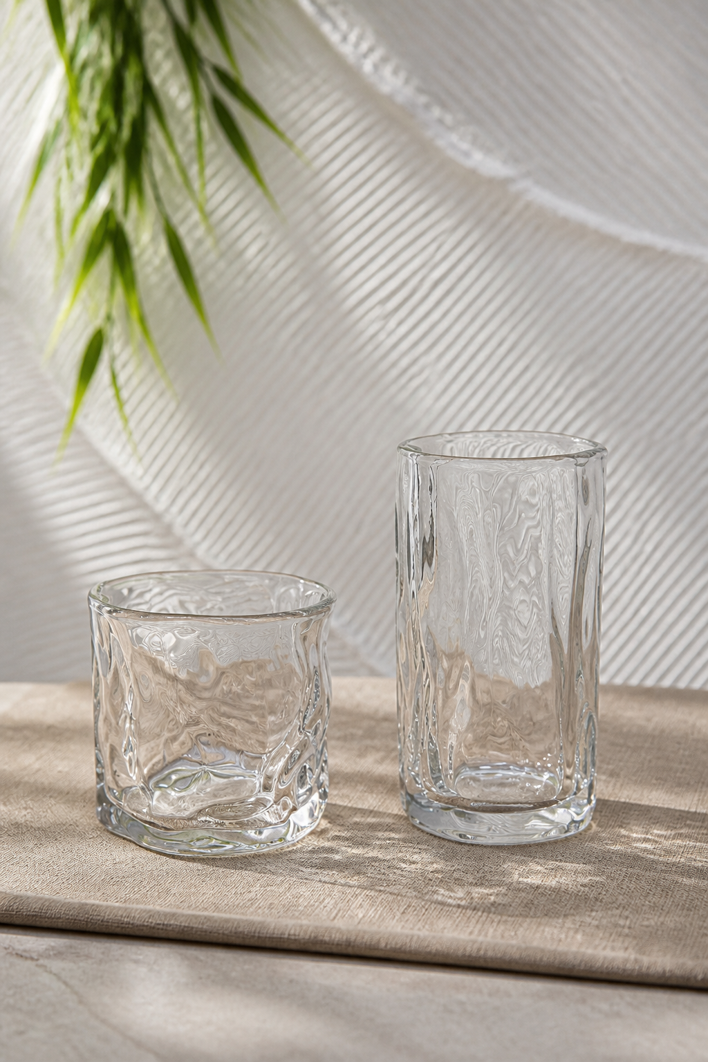 Verres à eau Kadoland Bavière - Ensemble de verres Wave, modèle court | Lot de 6 pièces | 190 ml