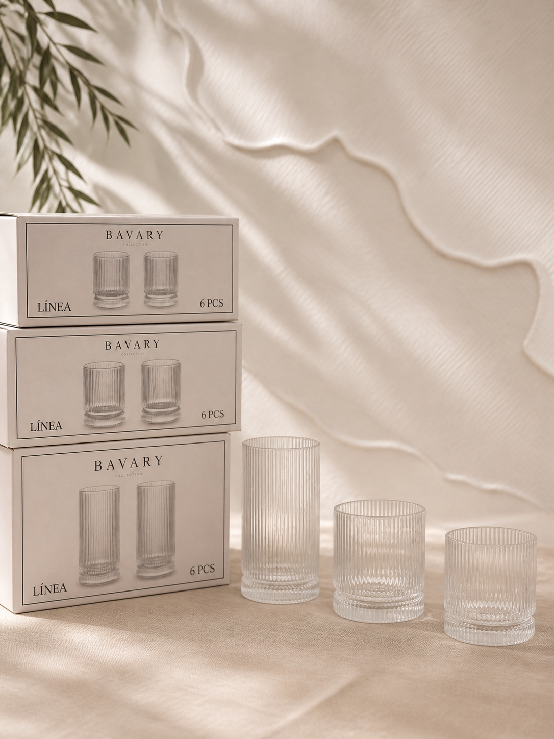 Ensemble de verres Bavary Linea, grand format