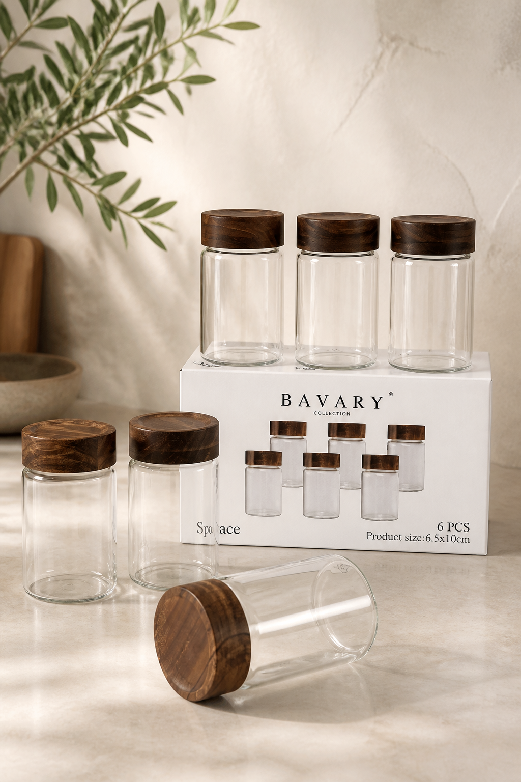 Lot de 6 pots à épices Bavary Space