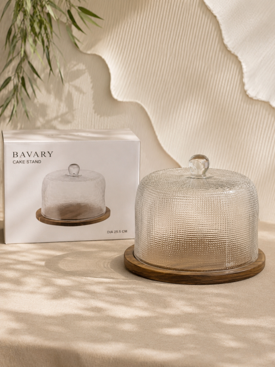 Bavary-taartglazen stolp 25,5 cm