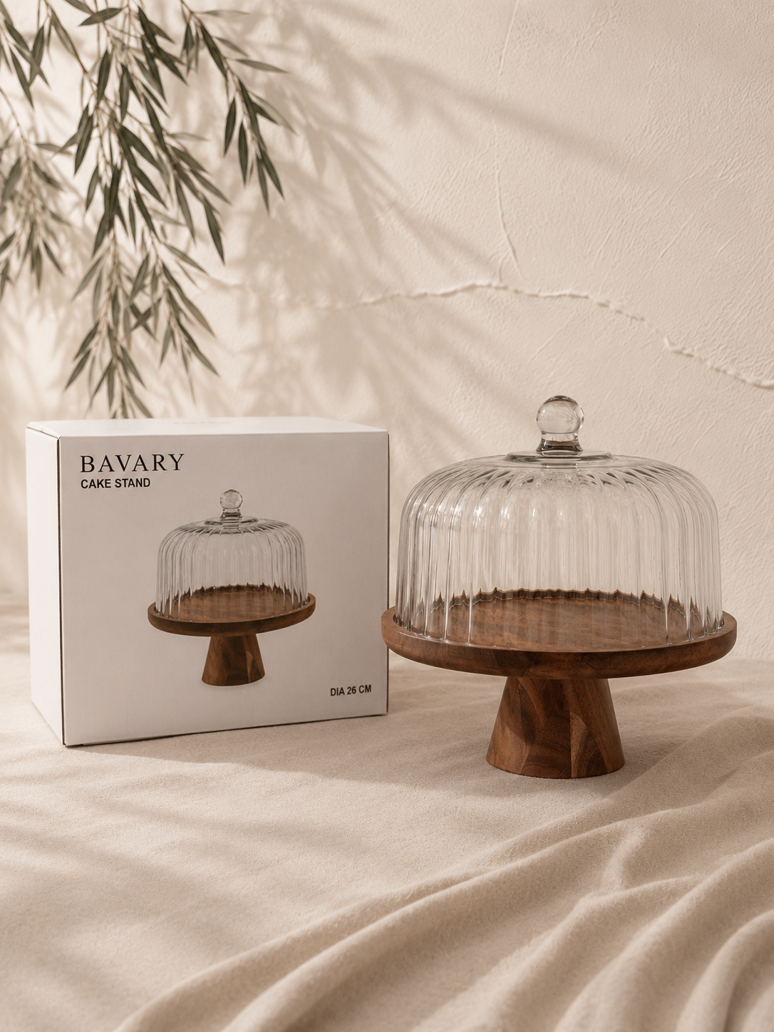 Bavary taartglazen met voet 26 cm