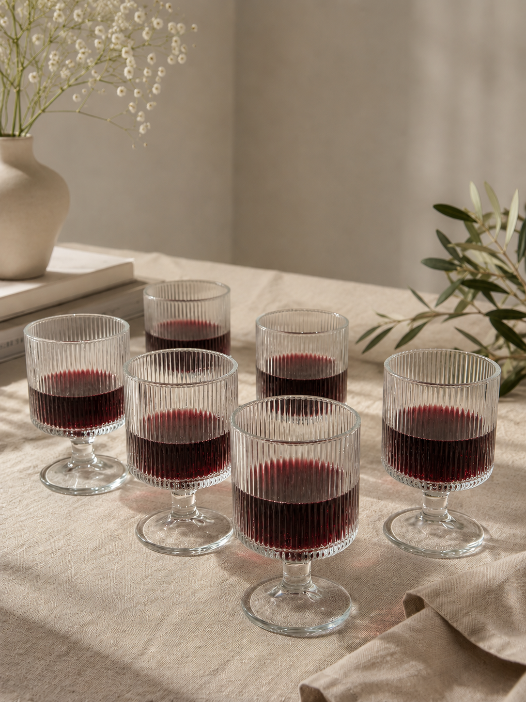 Lot de 6 verres Lines
