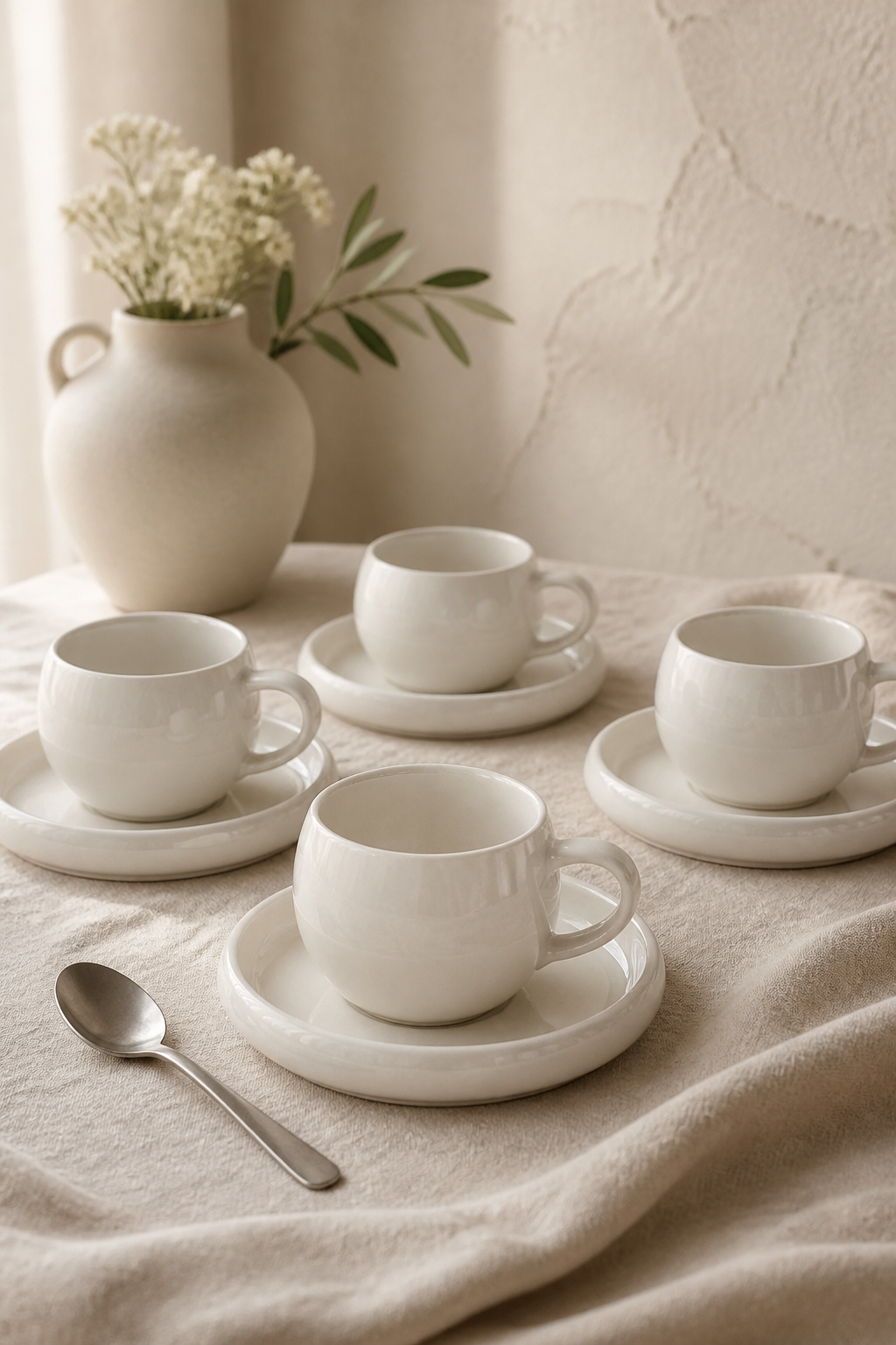 Chubby-Kaffeetassen-Set für 6 Personen, 240 ml