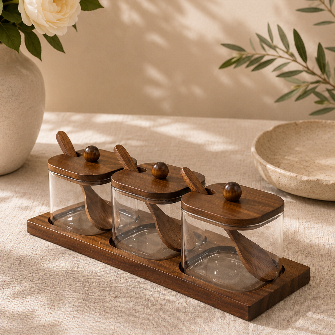 Acacia Gewürzset, 7-teilig