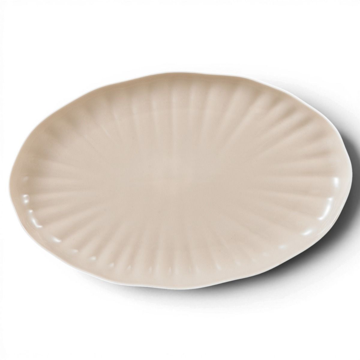 Bricard Remy 27-Piece Porcelain Dinner Set | White - Taupe | Serves 6