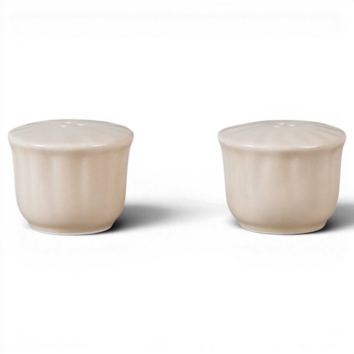 Bricard Remy 27-Piece Porcelain Dinner Set | White - Taupe | Serves 6