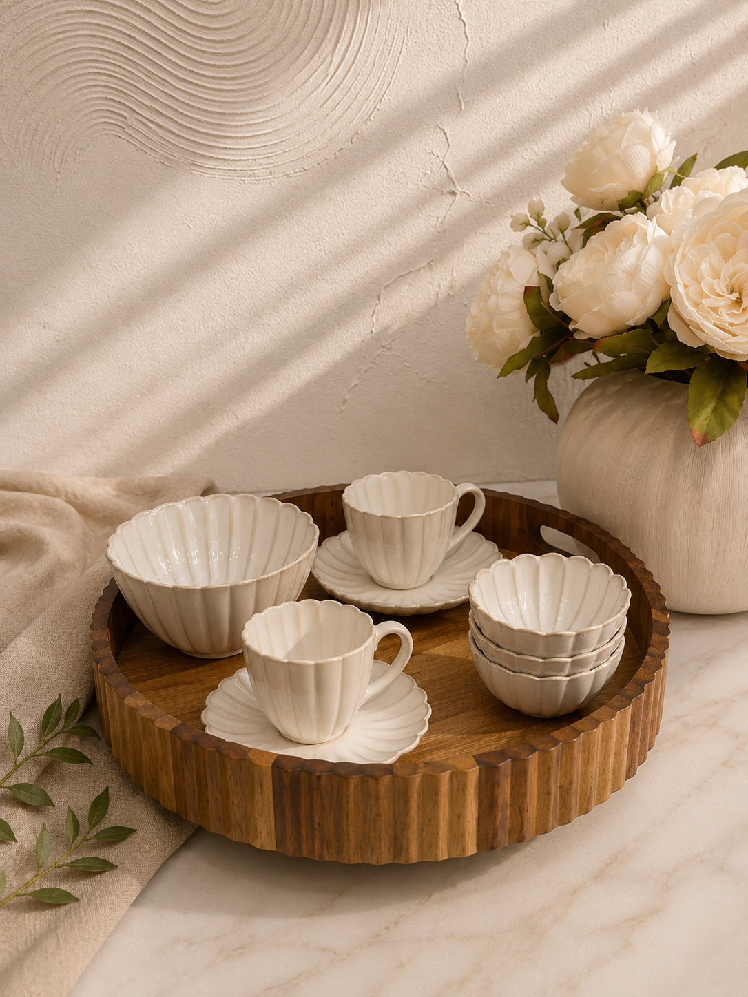 Acacia-schaal | Ø35, 5x5 cm