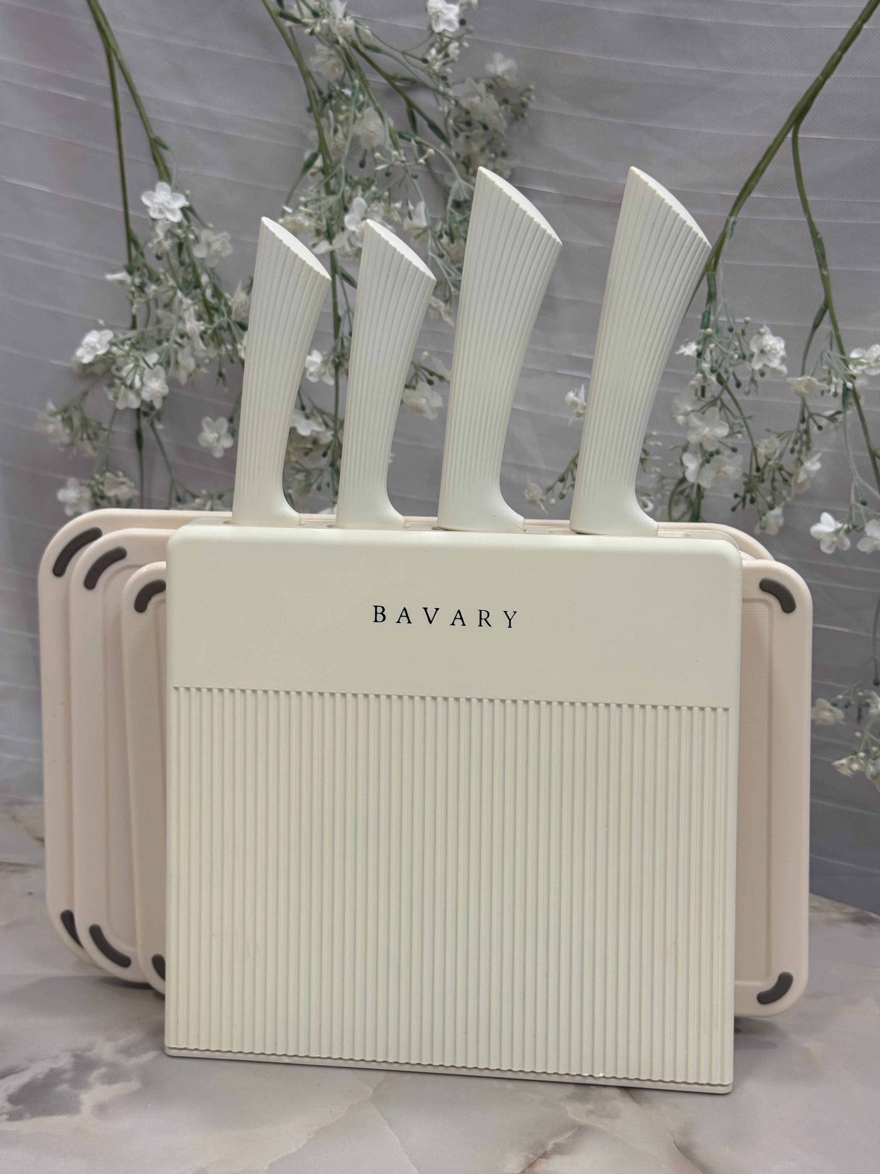 Bavary Snijplankenset met Messenhouder 8 Parça