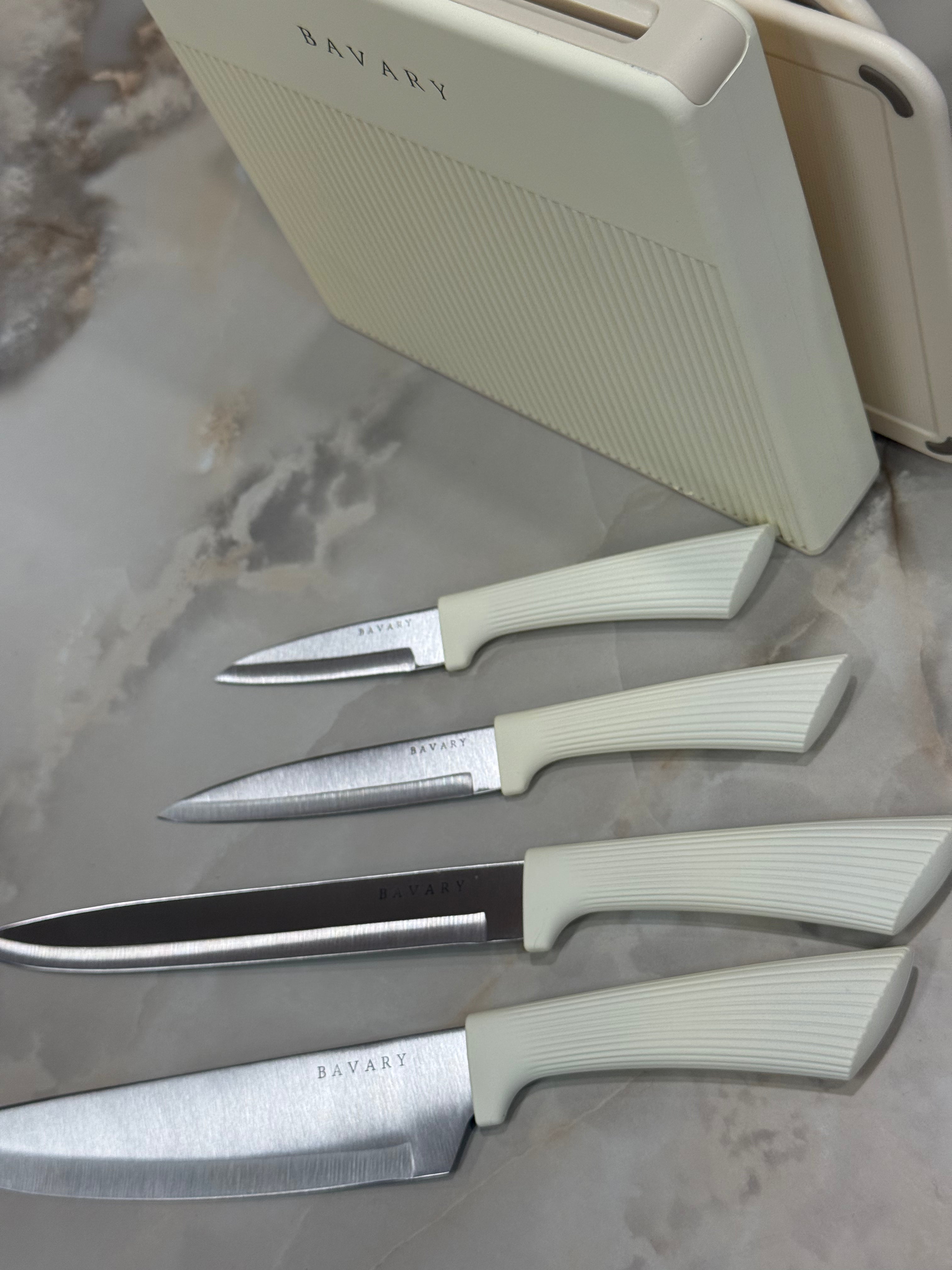 Bavary Snijplankenset met Messenhouder 8 Parça