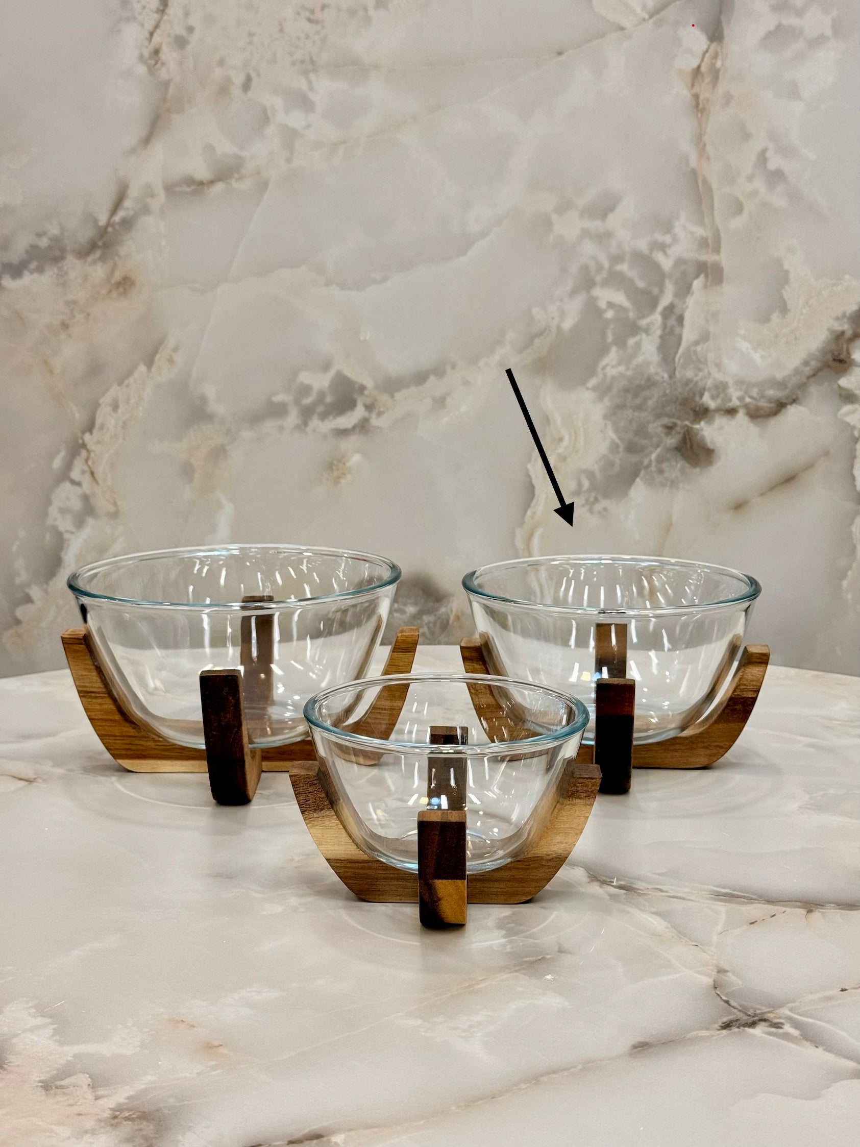 Bol rond en verre Bavary, diamètre 17,5 cm - 1,05 litre