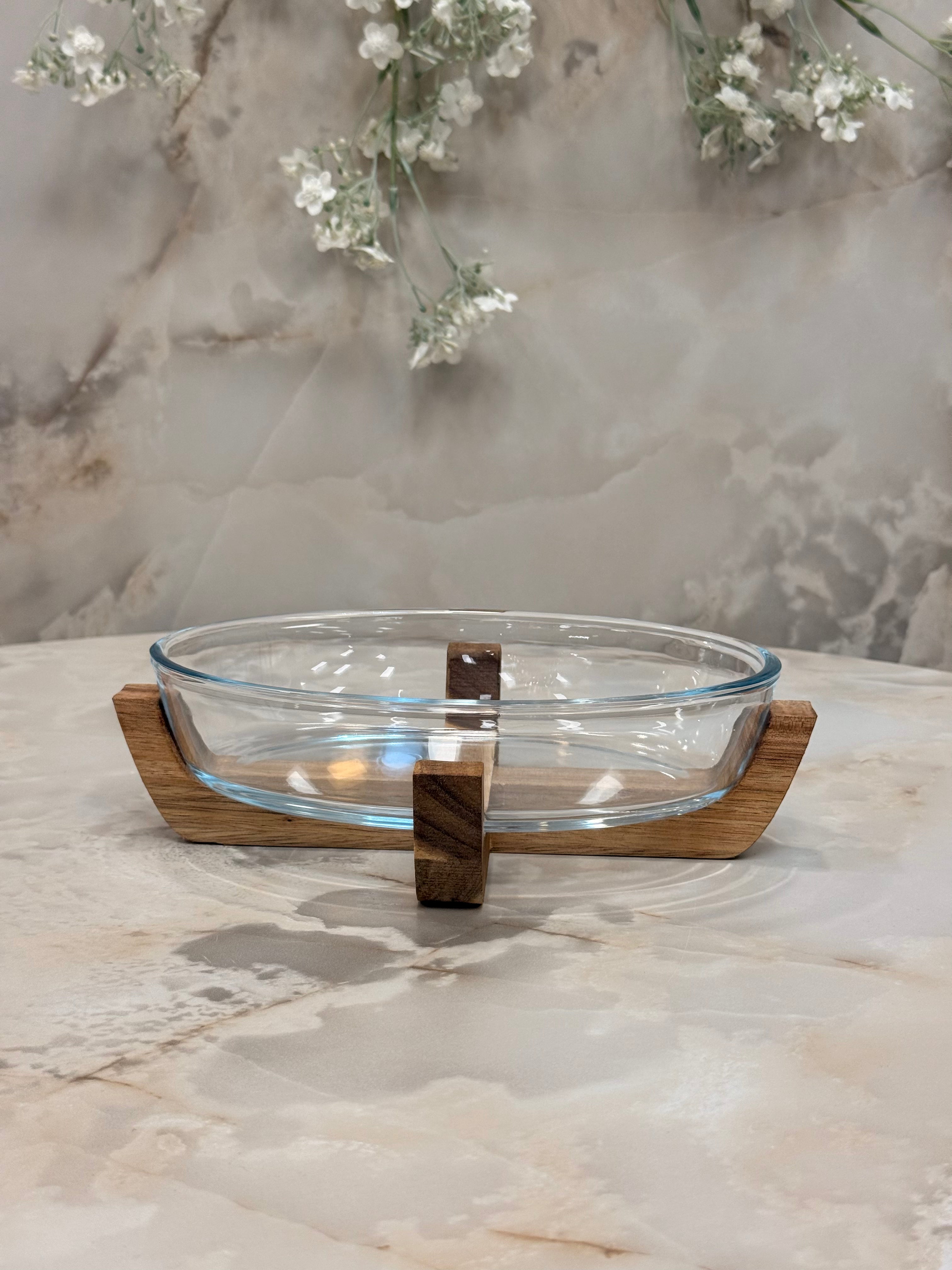 Bol ovale en verre Bavary, diamètre 23 - 16,5 cm | 0,6 litre
