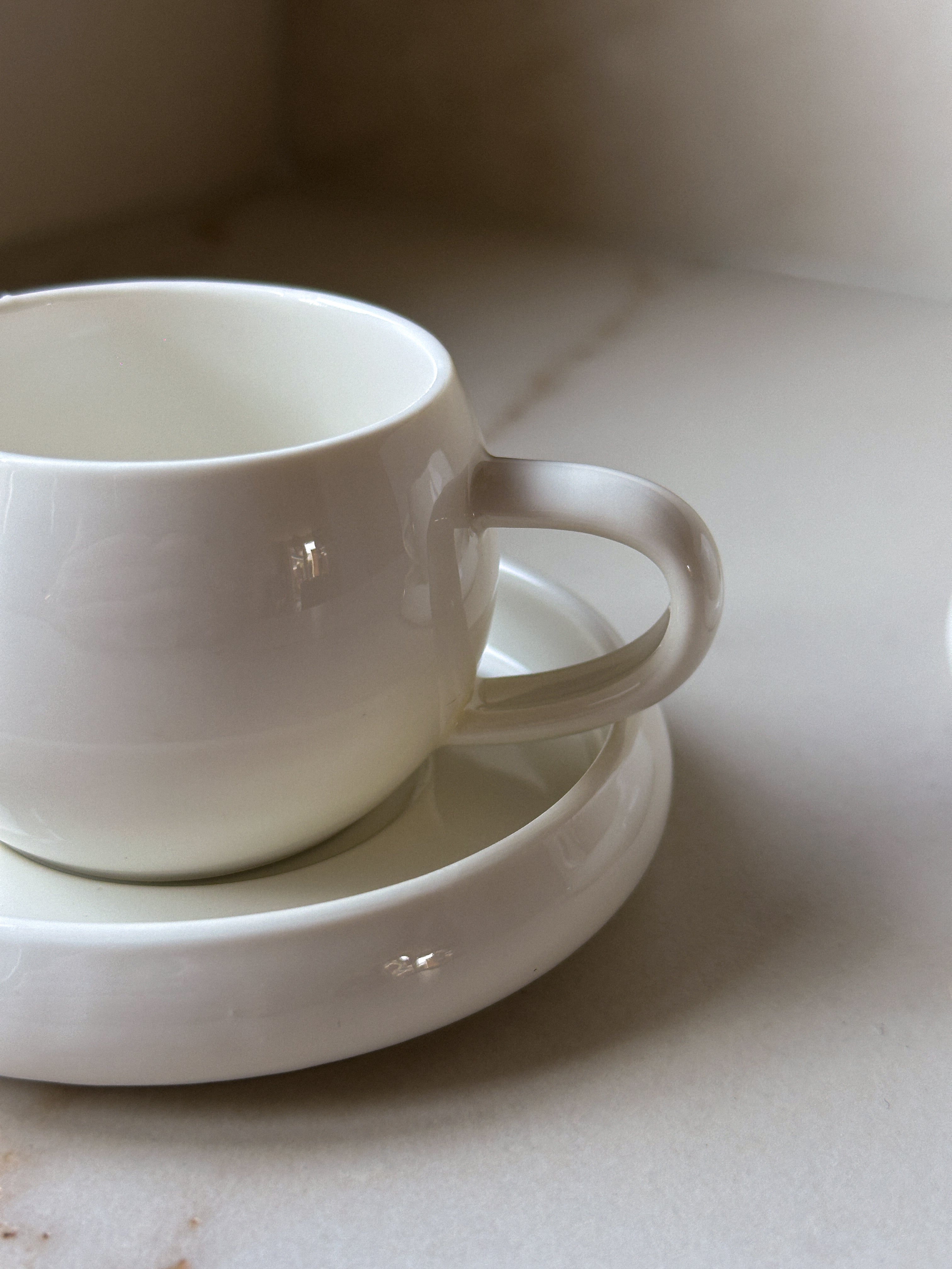 Kadoland Chubby Türkischer Kaffee & Espresso-Set, 12-teilig | Weiß