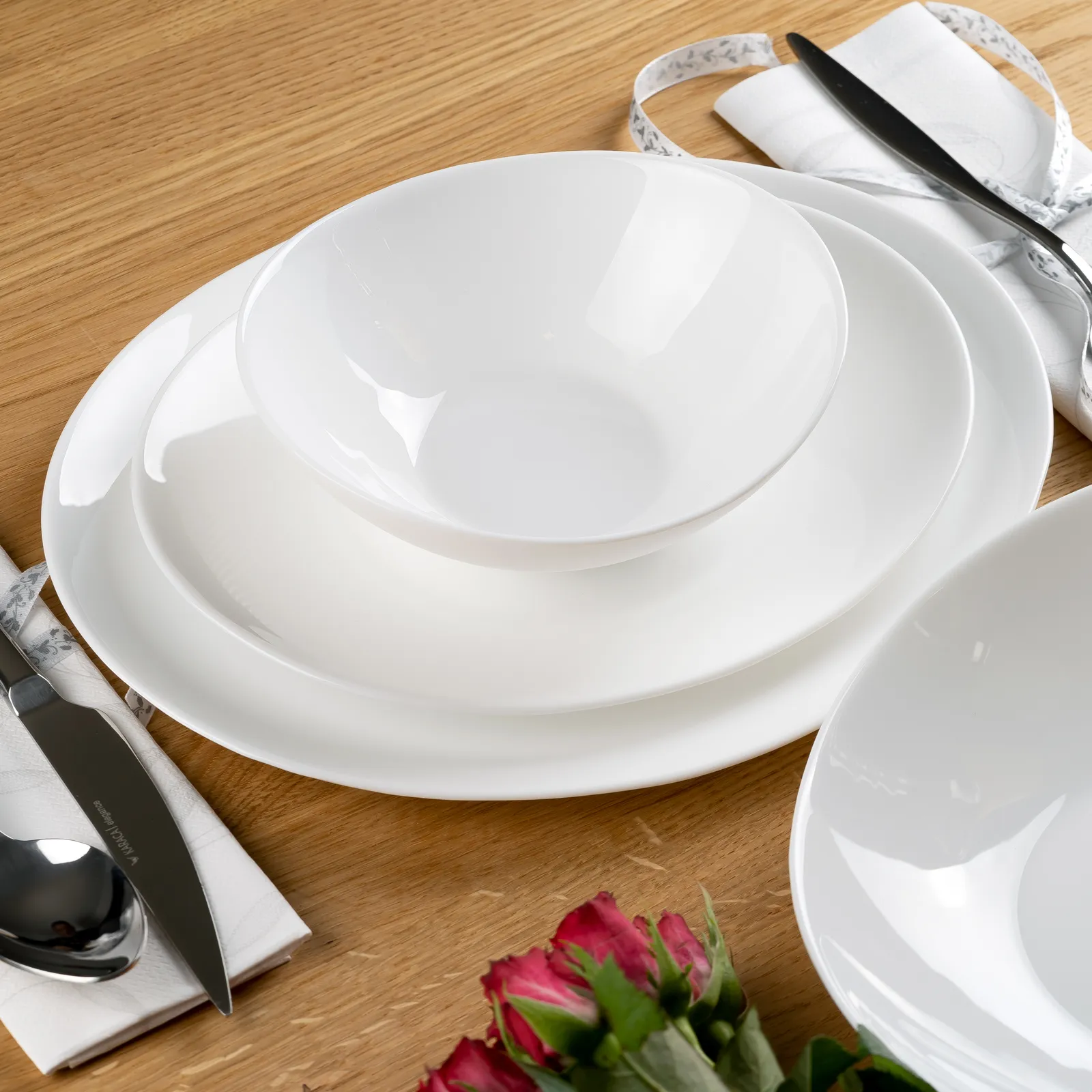 Karaca White Pure 48 Parça Yemek Takımı | 12 Kişilik