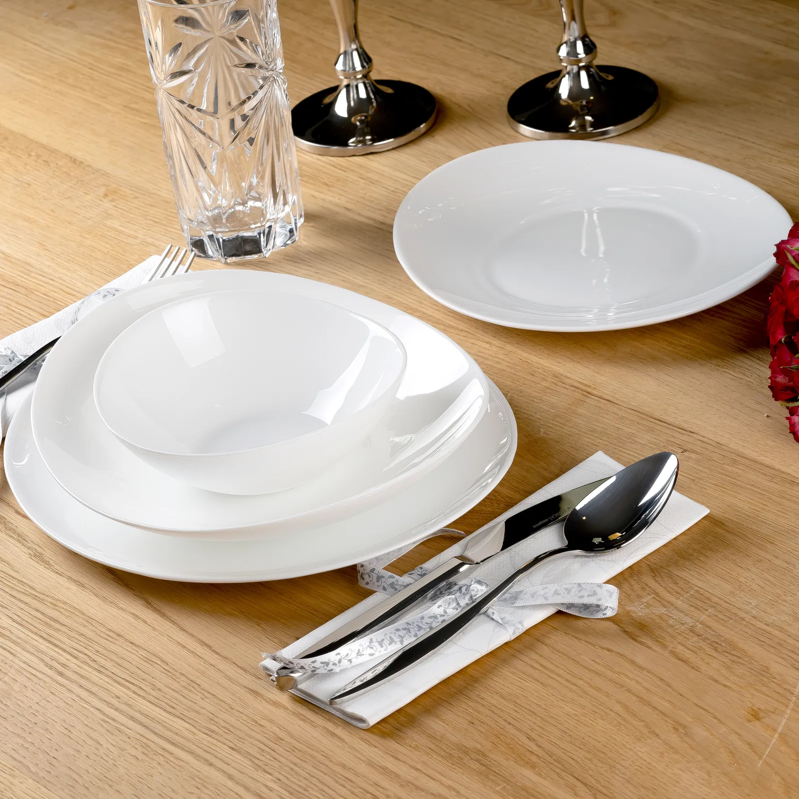 Karaca White Pure 48 Parça Yemek Takımı | 12 Kişilik