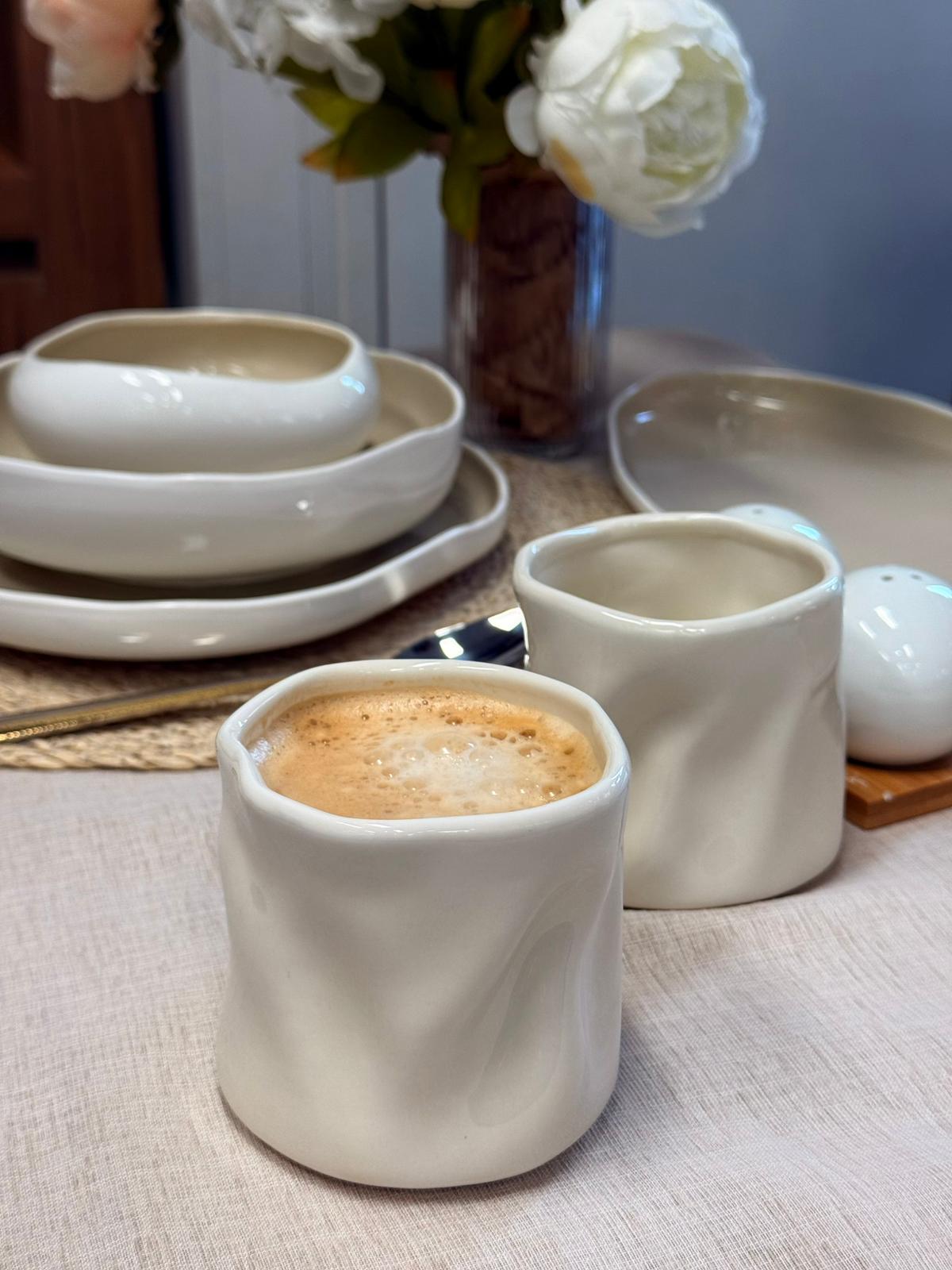 Bavary Wave Creme drinkglazen 2 Pcs. SET / 350ml