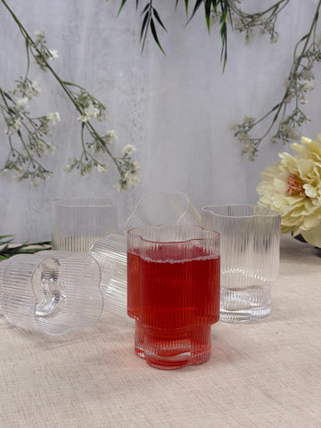 ⁠Bavary Clover Lines drink glazen 6 stk - Short
