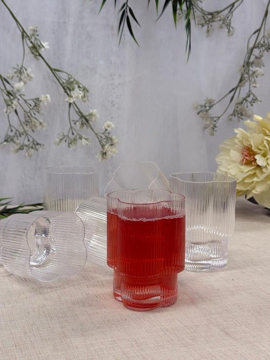 ⁠Bavary Clover Lines drink glazen 6 stk - Short