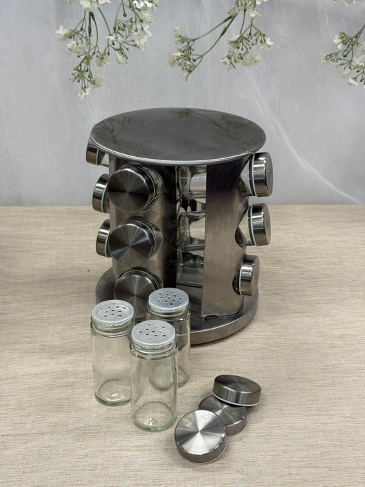 Kadoland Standlı Cam Baharat Seti