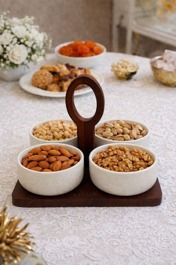 Bavary Terra Dört Bölmeli Sunum Seti