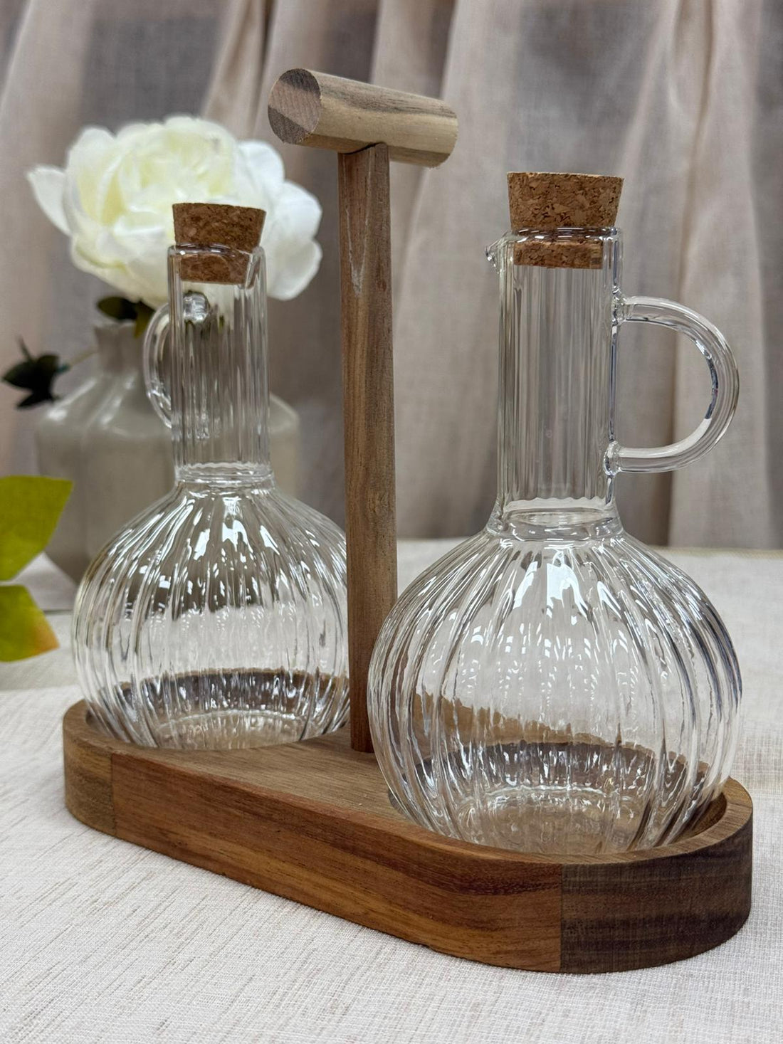Twins Standlı Yağdanlık Seti | 2*300 ml