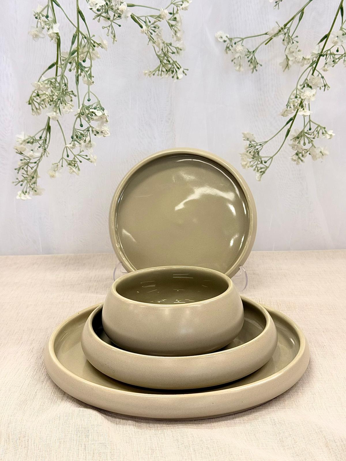 Kadoland Chubby Beige Dinner Set / 48-Pcs. for 12 personen