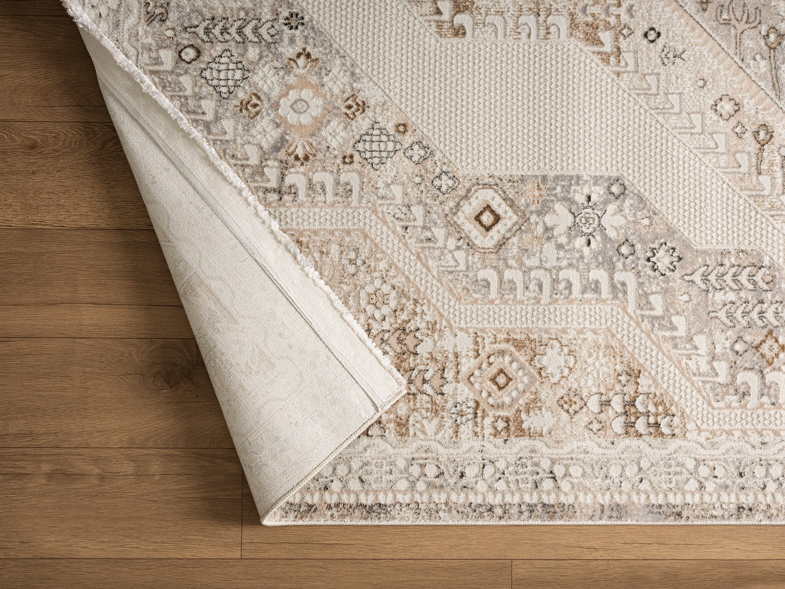 Angora Vizon Halı Ma026A Bej-Grau