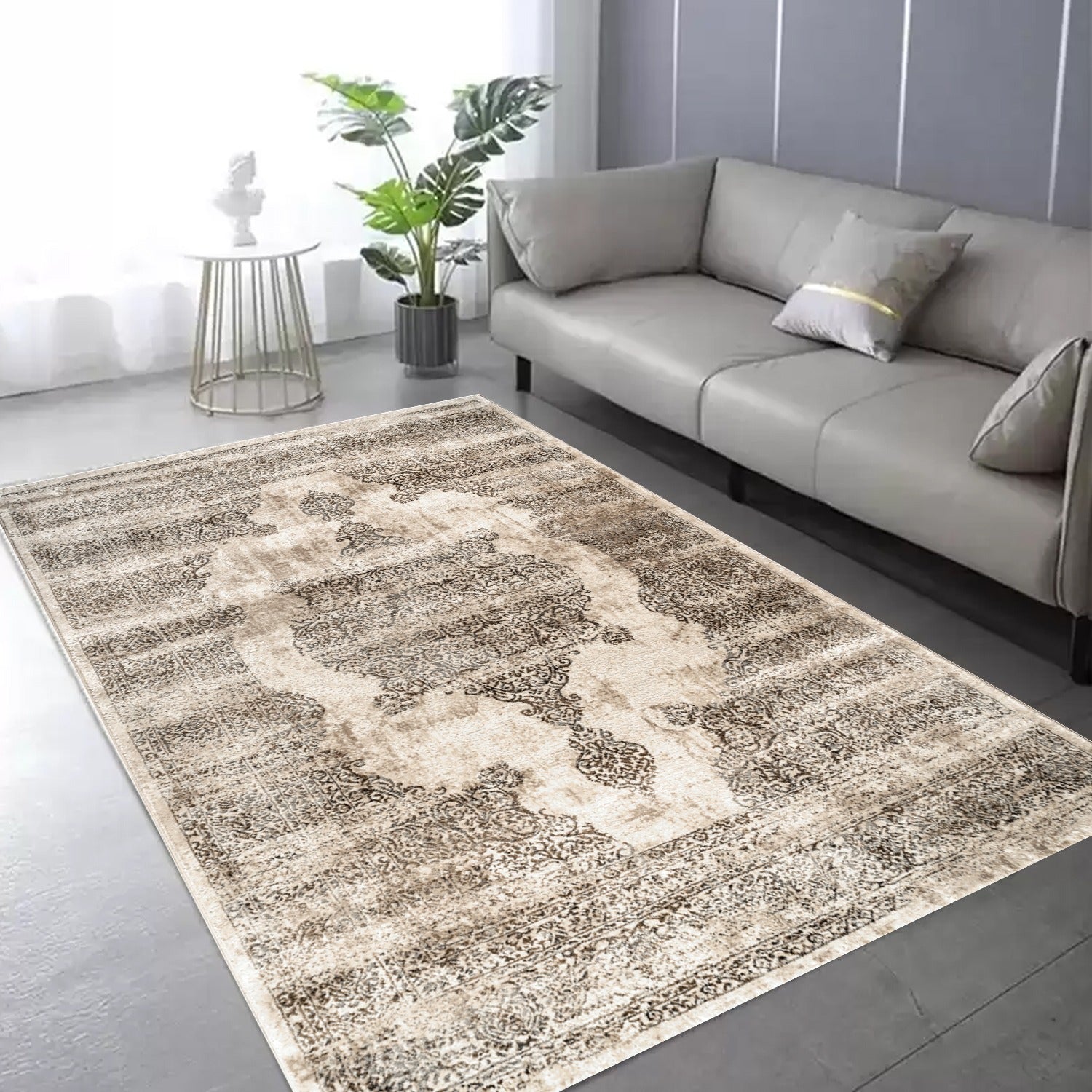 Angora Richmond-tapijt | 9808 Grijs-crème