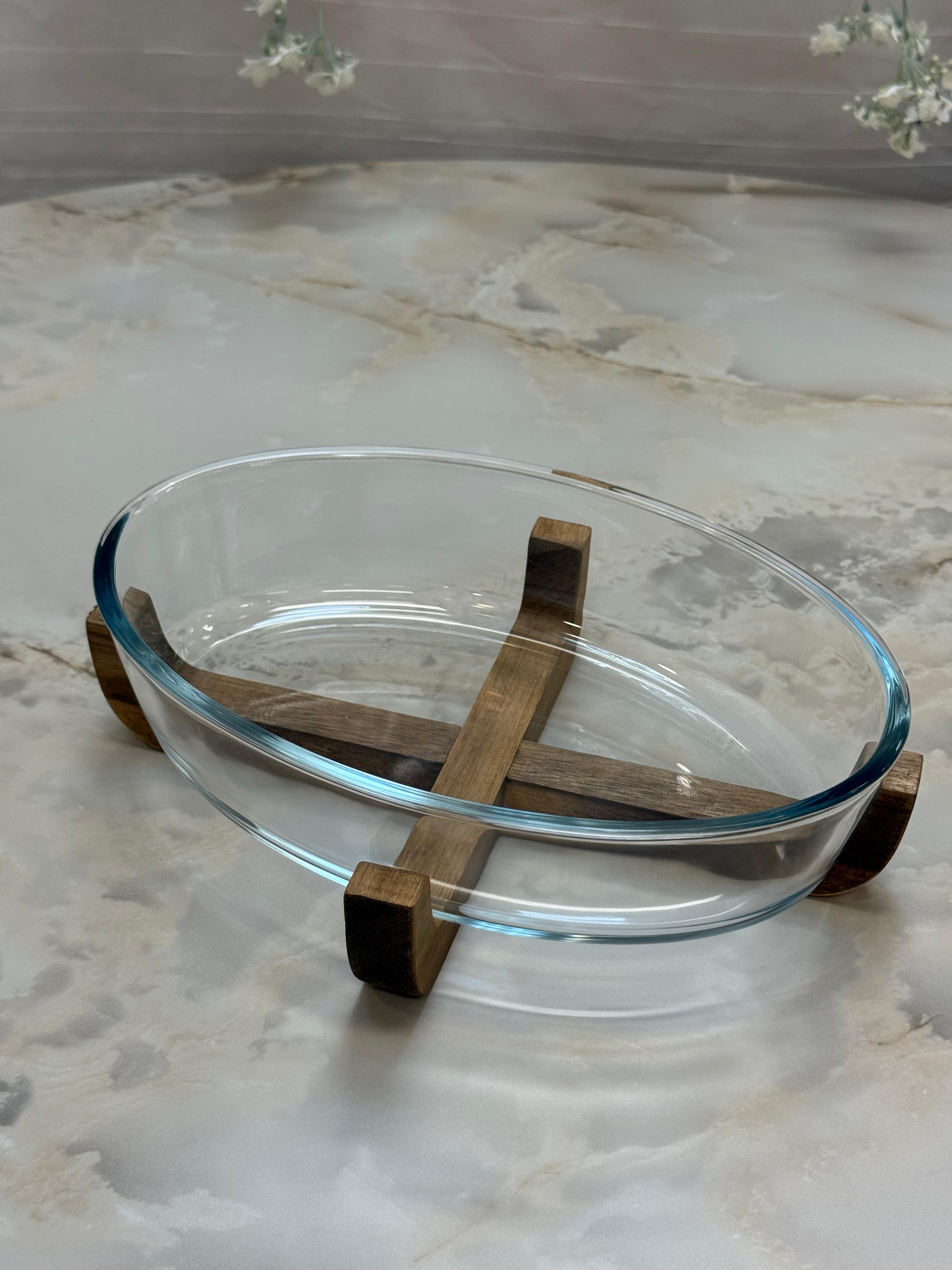 Bavary Ovale Glasschüssel 26 cm – 20 cm – 1,3 Liter