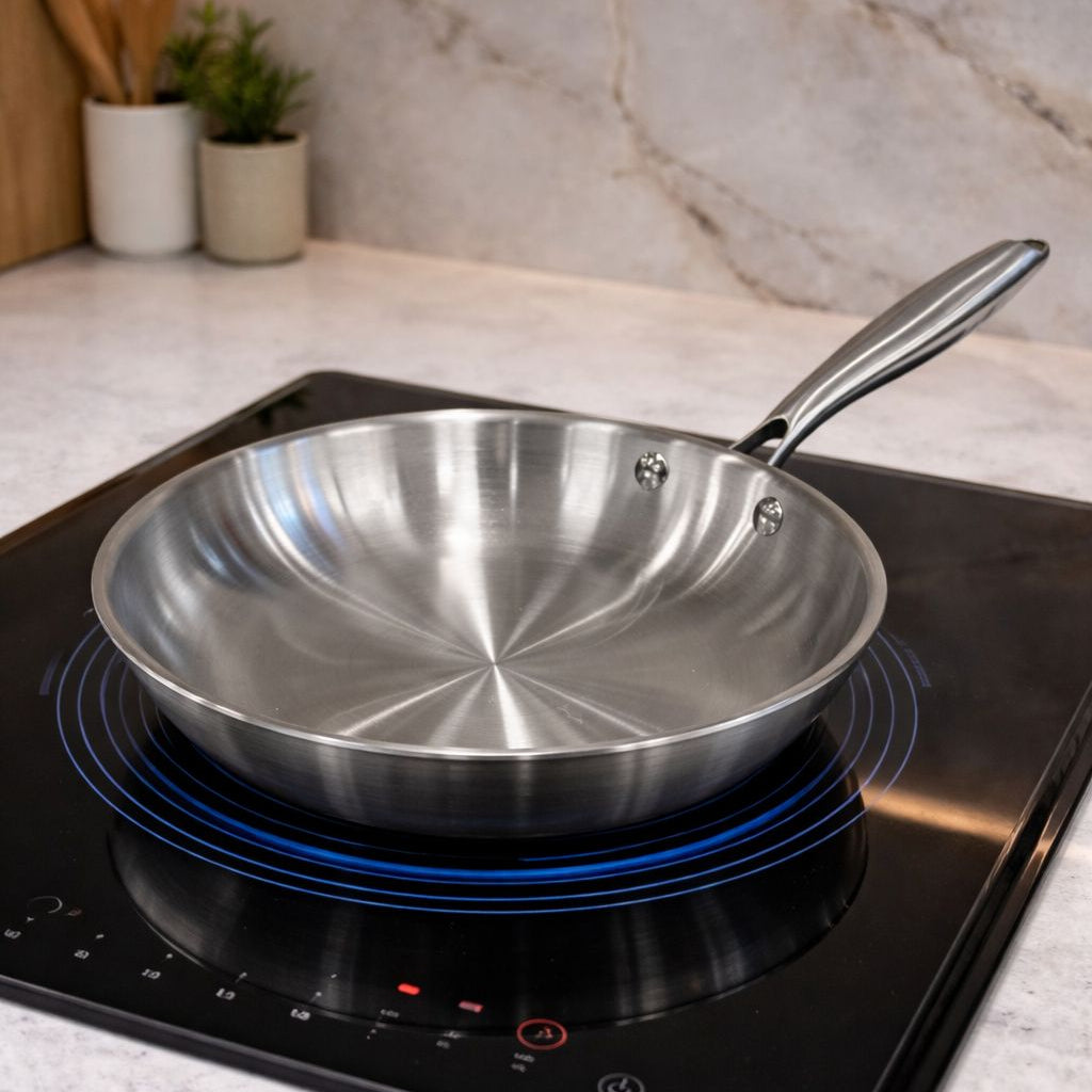 Bavary Inox Paslanmaz Tava 24 Cm/ Paslanmaz Çelik Pan 24 CM