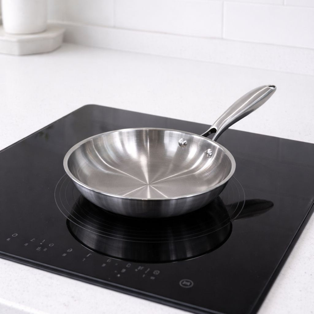Bavary Inox Paslanmaz Tava 22 Cm/ Paslanmaz Çelik Pan 22 CM