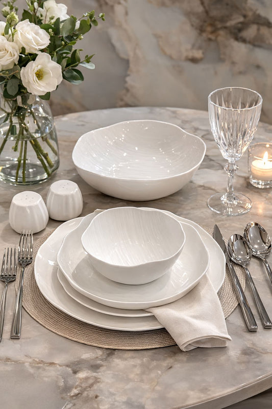 Kadoland Clover White 27-delige Serviesset / 6 personen