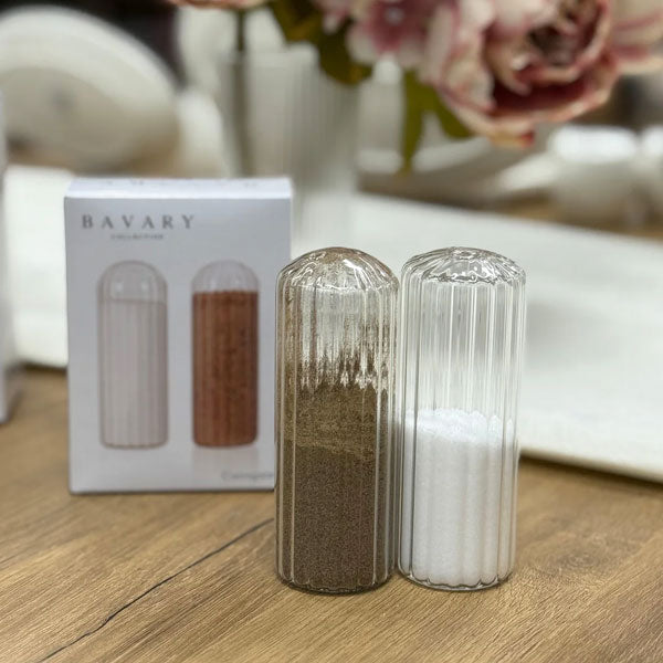 Bavary Corrugated Zout & Peperpotjes Büyük Boy