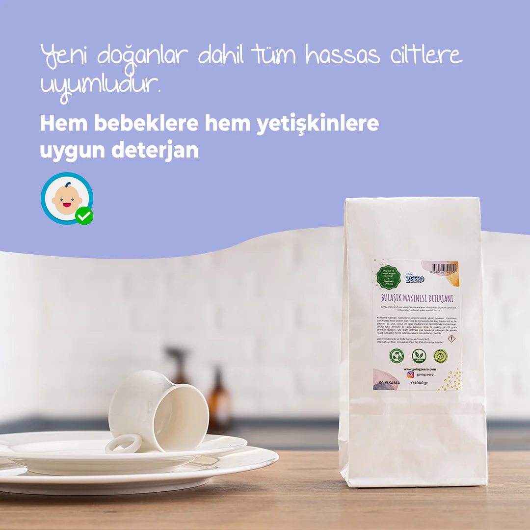 Zeero, détergent naturel pour lave-vaisselle (50 cycles)