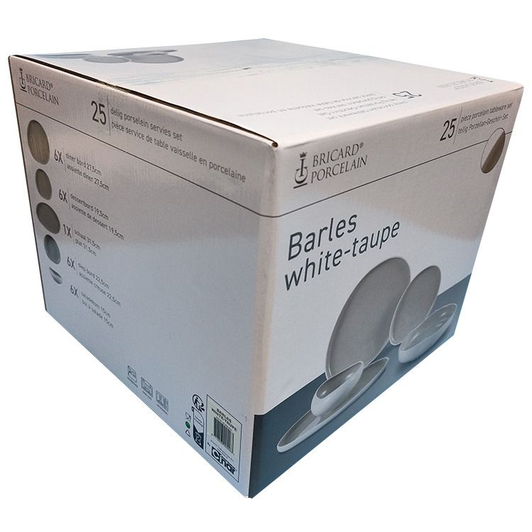 BRICARD BARLES YEMEK TAKIMI | BEYAZ 25 PARÇA