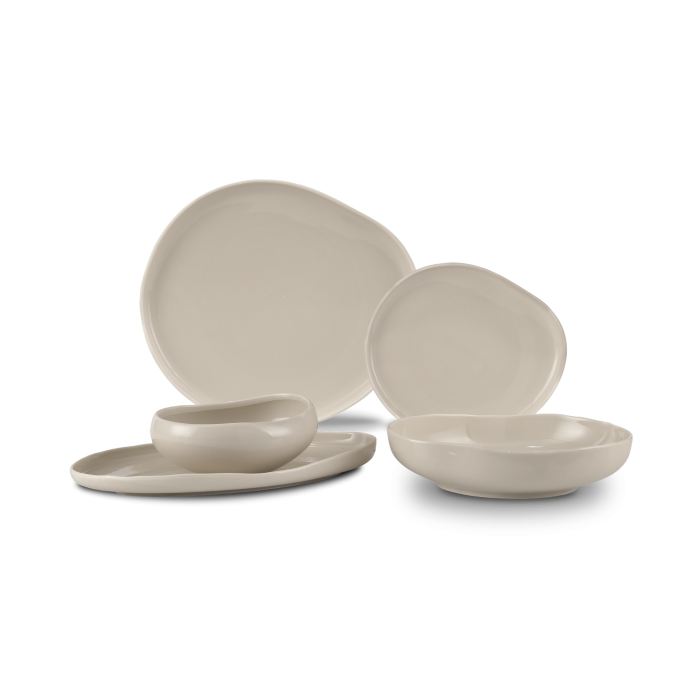 Bricard Barles Yemek Takımı | Taupe 25 Parça