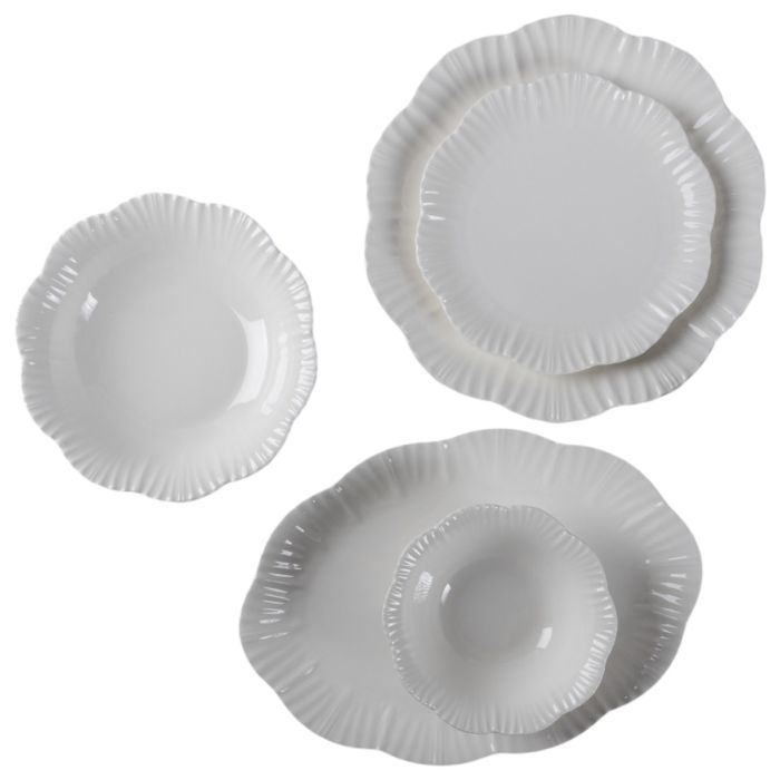 Bricard Bernis 25 Parça Yemek Takımı | Beyaz