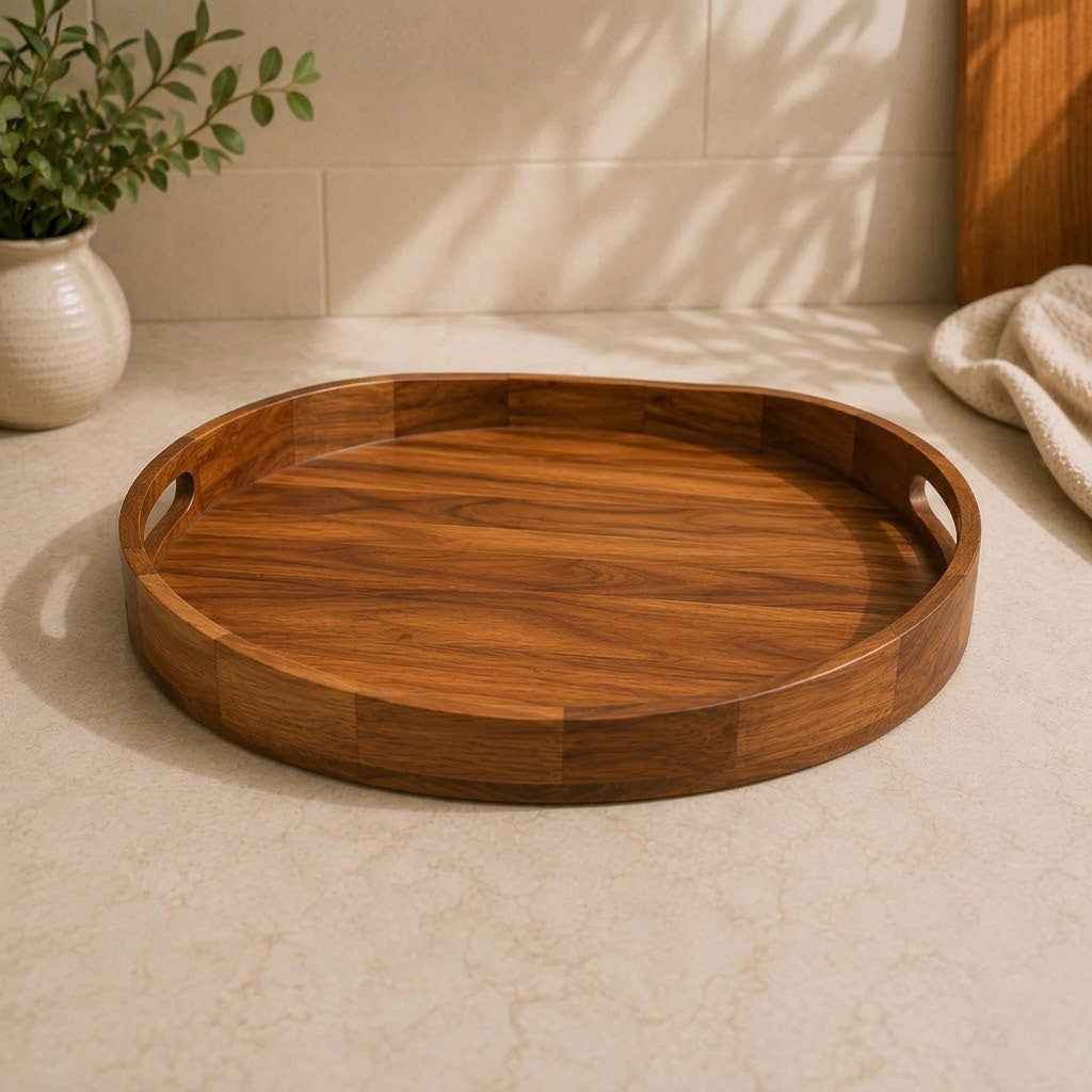 BRICARD Acacia houten serveerschaal 028A | 42,7 x 33 x 5 cm