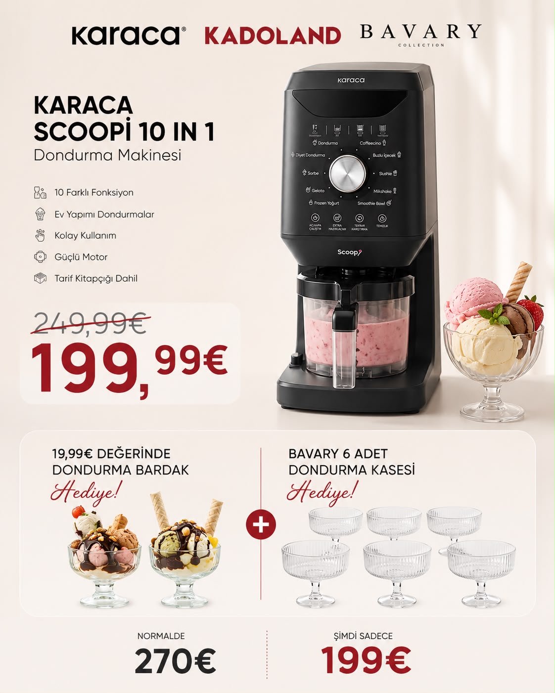 Karaca Scoopi Hediyeli Kampanya Seti