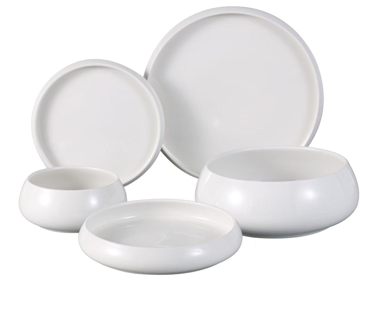 Bavary Chubby Luxury 25 Pcs. Diner Set / Wit