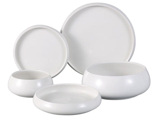 Bavary Chubby Luxury 25 Pcs. Diner Set / Wit