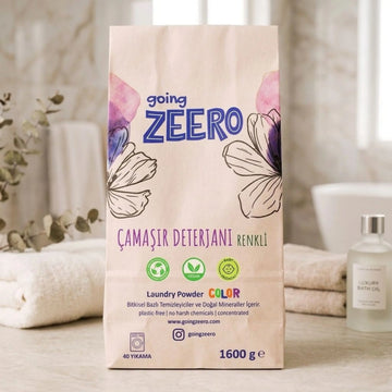 Zeero Natuurlijk geconcentreerd wasmiddel voor gekleurd wasgoed - Op basis van plantaardige en minerale ingrediënten - 40 wasbeurten