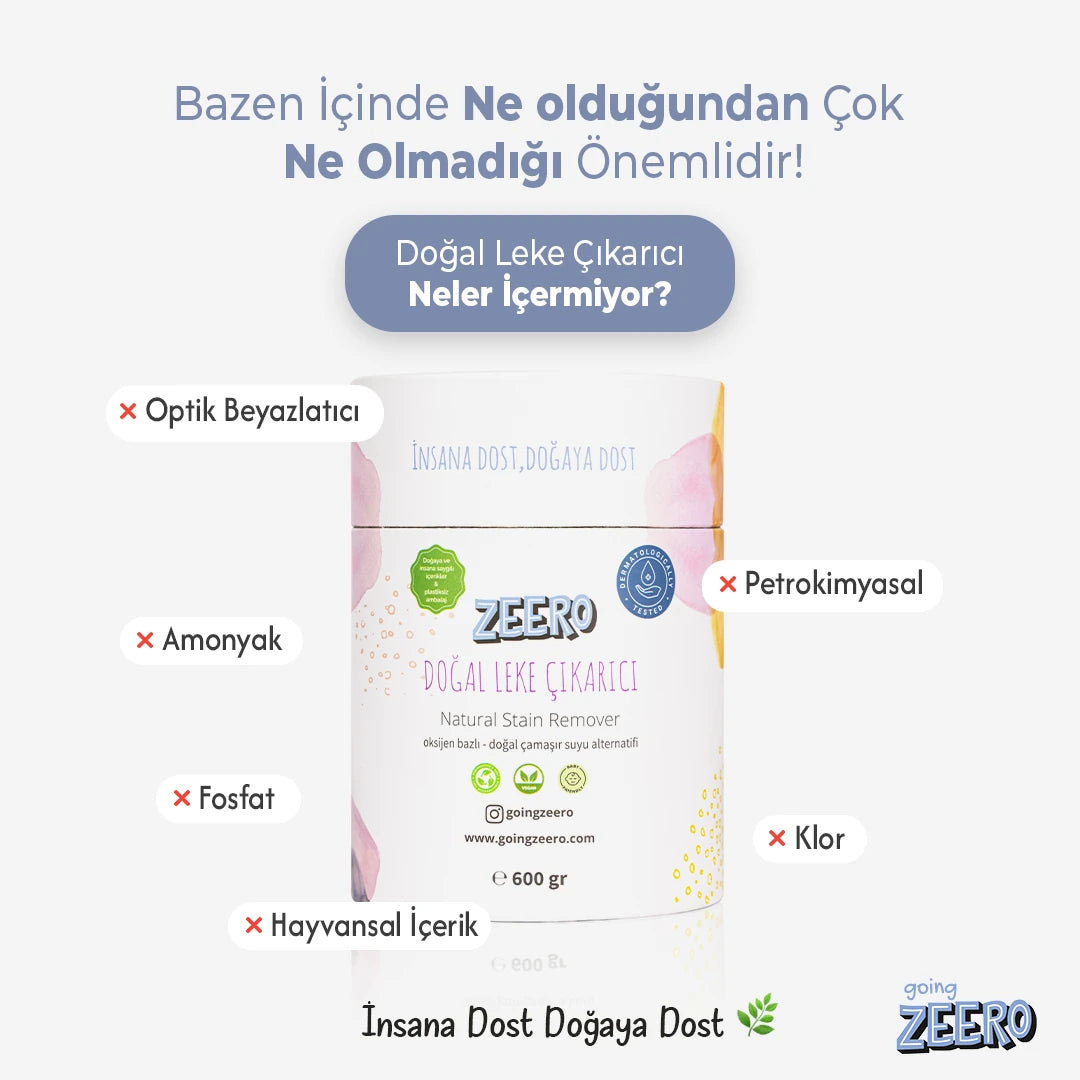 Zeero Oksijen Bazlı Doğal Leke Çıkarıcı