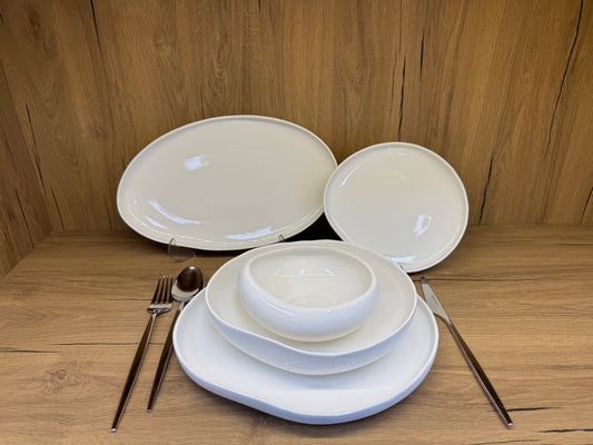 Bricard Barles serviesset / 25-delig voor 6 personen / Wit