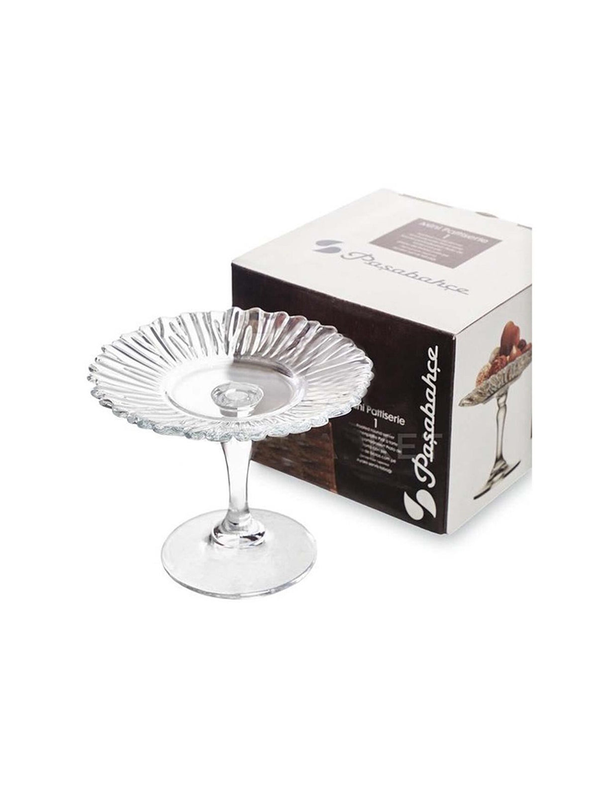 Paşabahçe Mini Patisserie 10cm Stand-Top Serving Plate - 96455